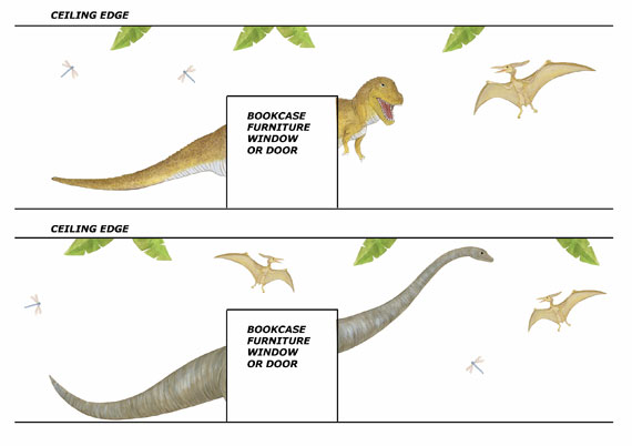 Dinosaur Wall Mural Decals